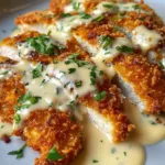 Crispy Parmesan Chicken with Creamy Garlic Sauce: A Weeknight Comfort Food Classic 2