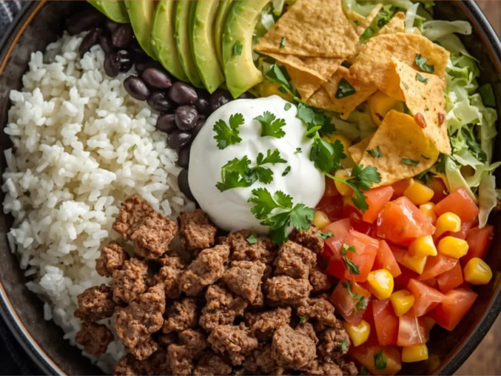 Easy Beef Burrito Bowl Recipe 2