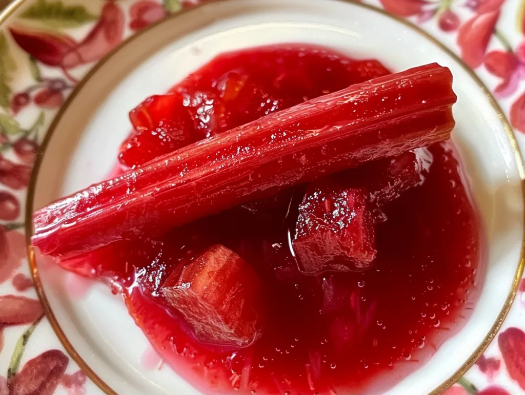 Irresistible Rhubarb Sauce with Strawberry Jello an amateur photo from Re 289db908 69cf 4d40 a58a 184e2fc3ccf9 1