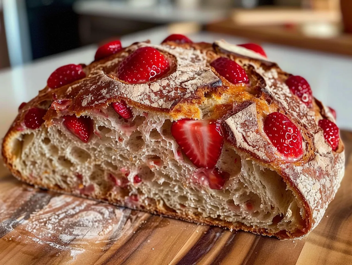 Strawberry Sourdough Bread Recipe for Busy Families