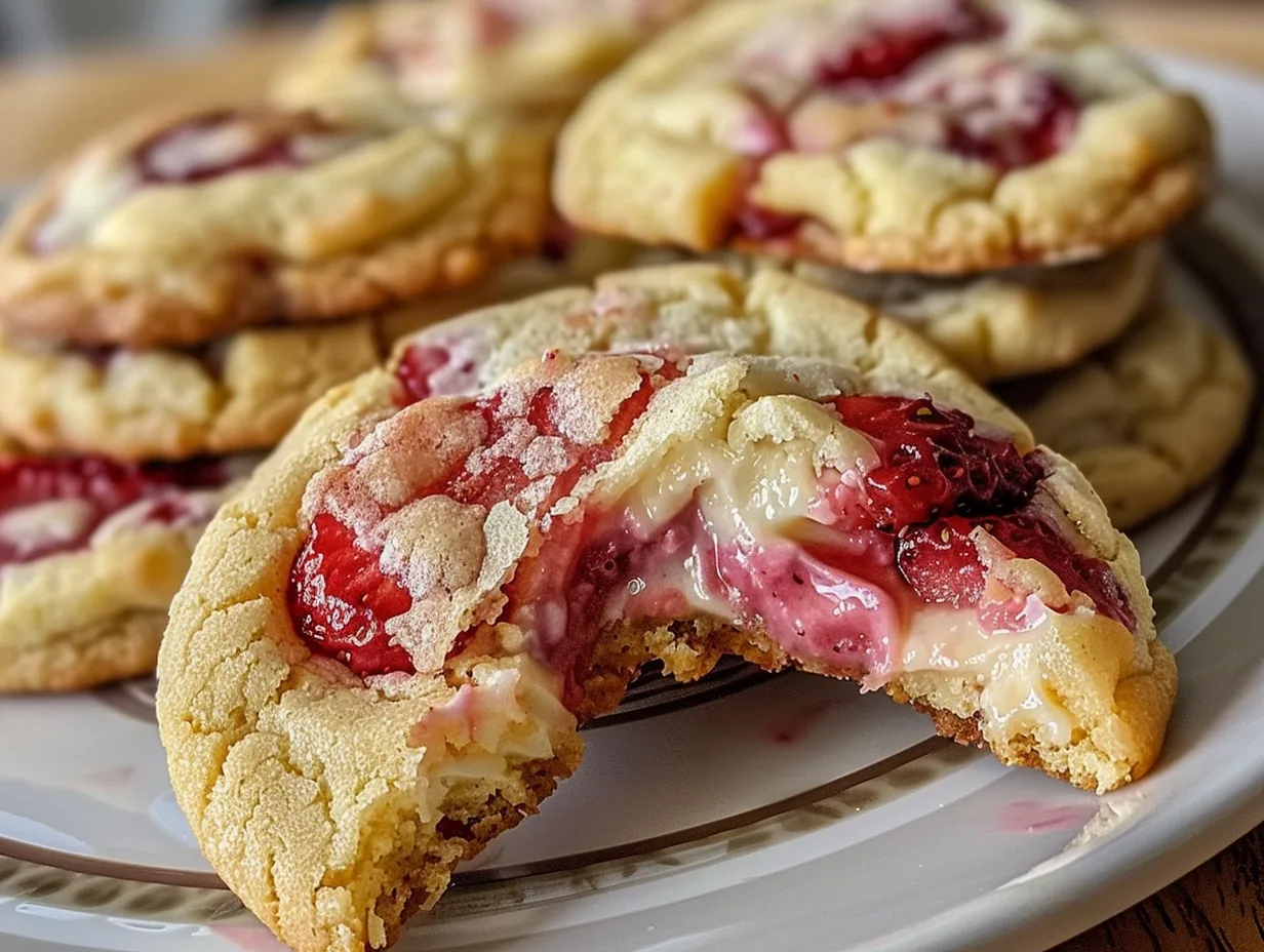 Irresistible Strawberry Cheesecake Cookies: Crispy, Creamy, and Cozy