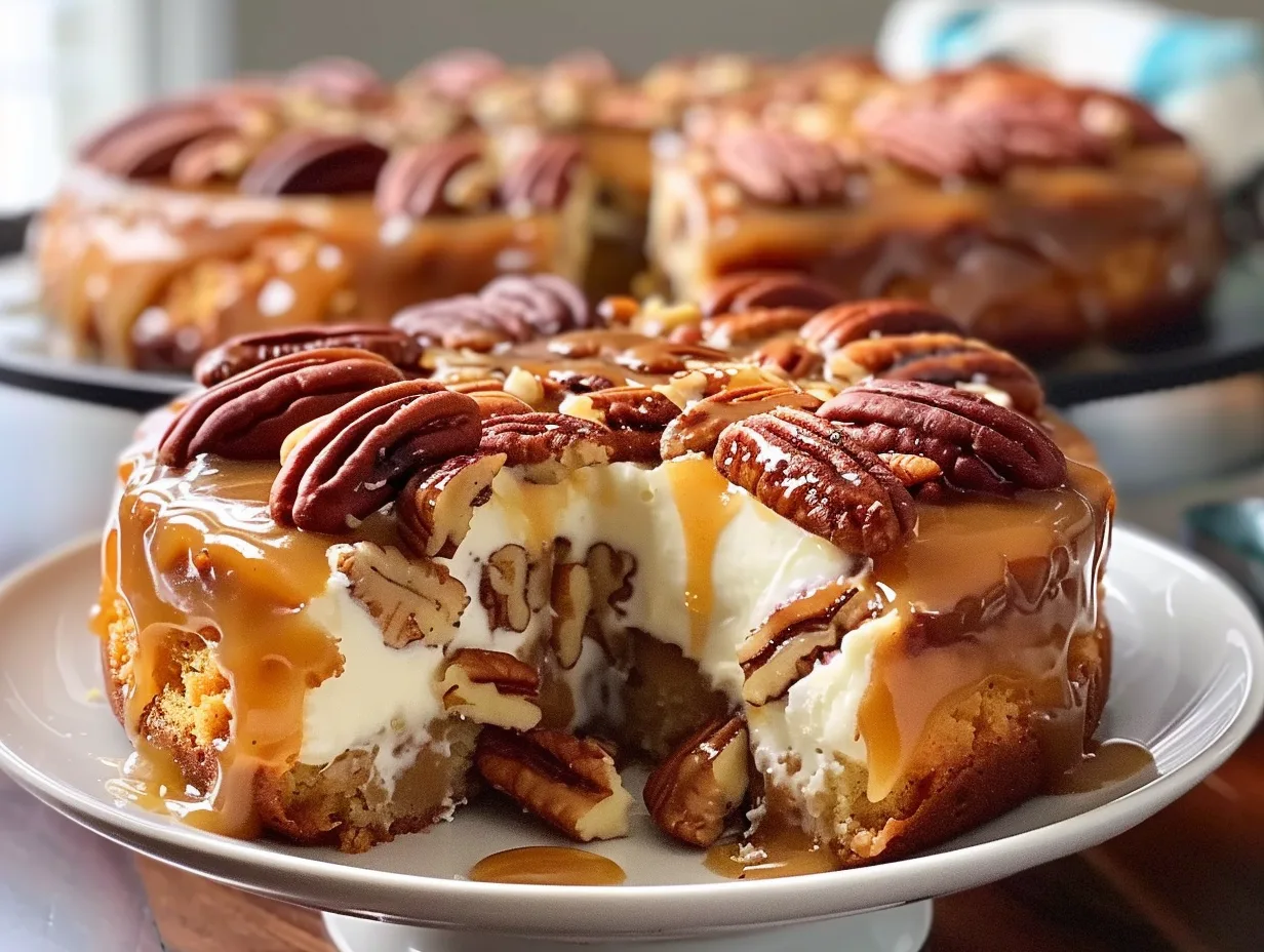 Gooey Butter Pecan Cream Cheese Cake: A Dessert to Captivate Hearts
