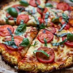 The BEST Crispy Cauliflower Pizza Crust