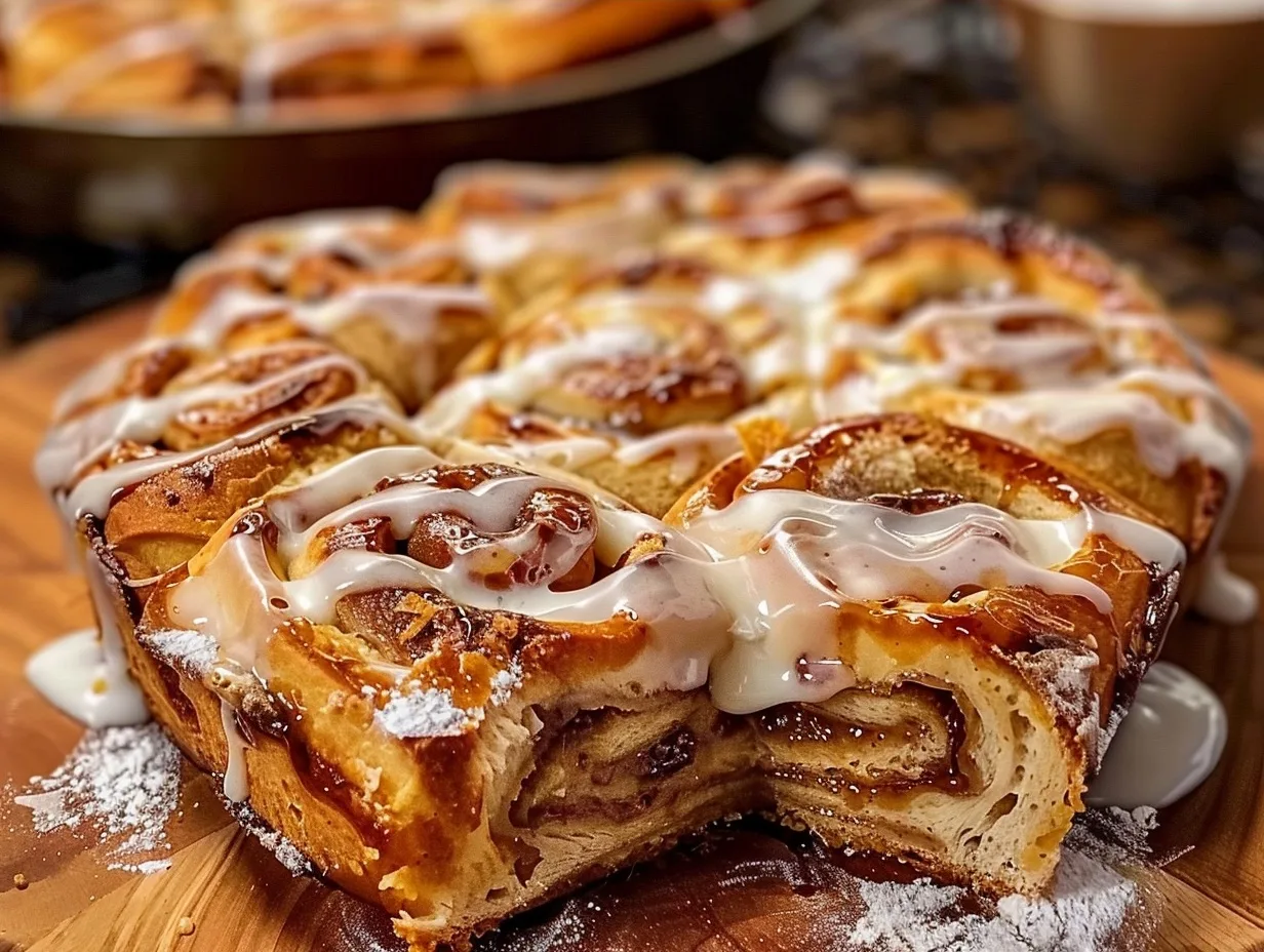 Pumpkin Cinnamon Roll Focaccia
