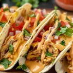 The Best Slow Cooker Queso Chicken Tacos for Cozy Nights