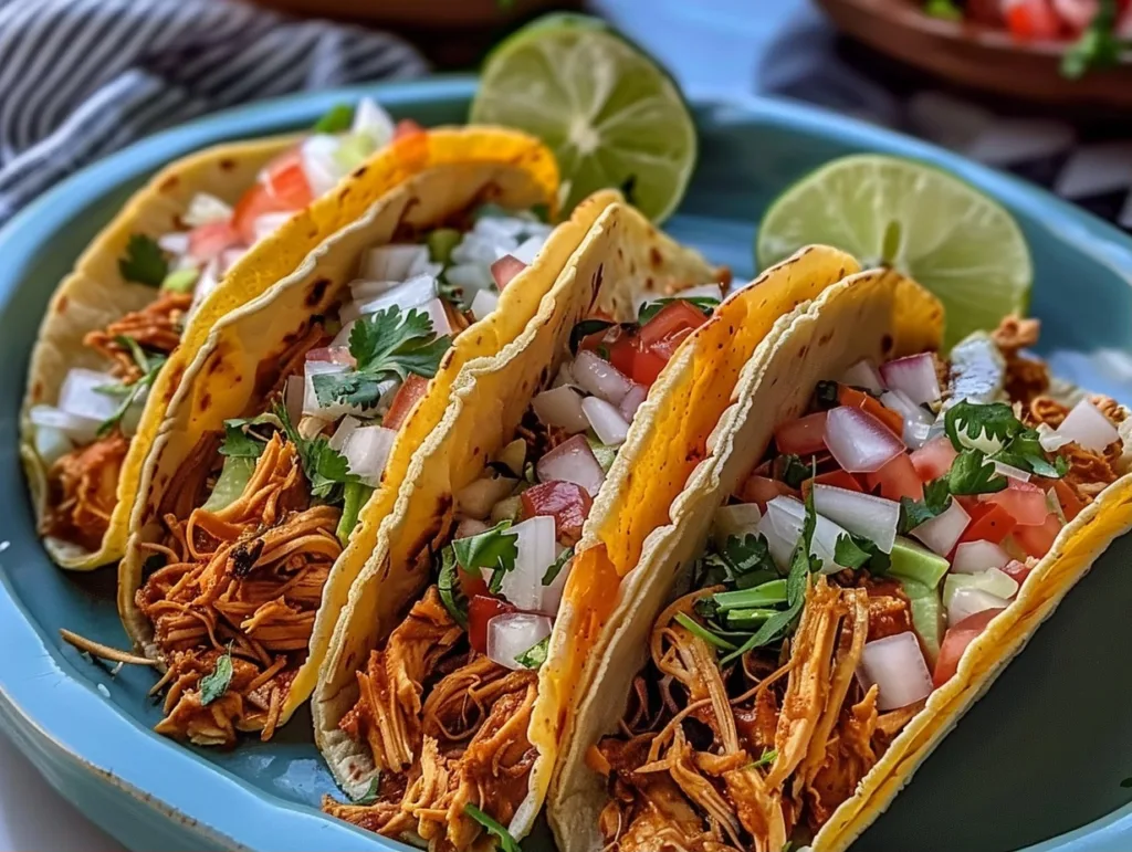 The BEST Slow Cooker Shredded Chicken Tacos for Easy Weeknight Dinners