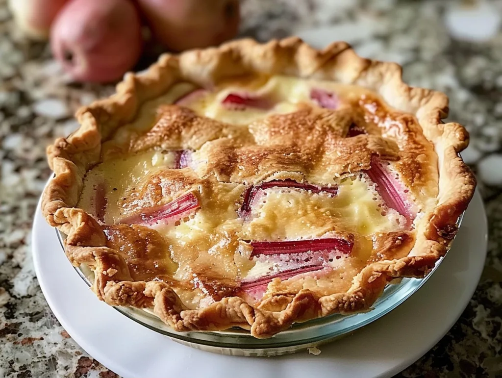 Rhubarb Custard Pie Recipe: A Cozy Springtime Treat Your Family Will Devour