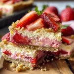 The BEST Strawberry Rhubarb Cheesecake Bars