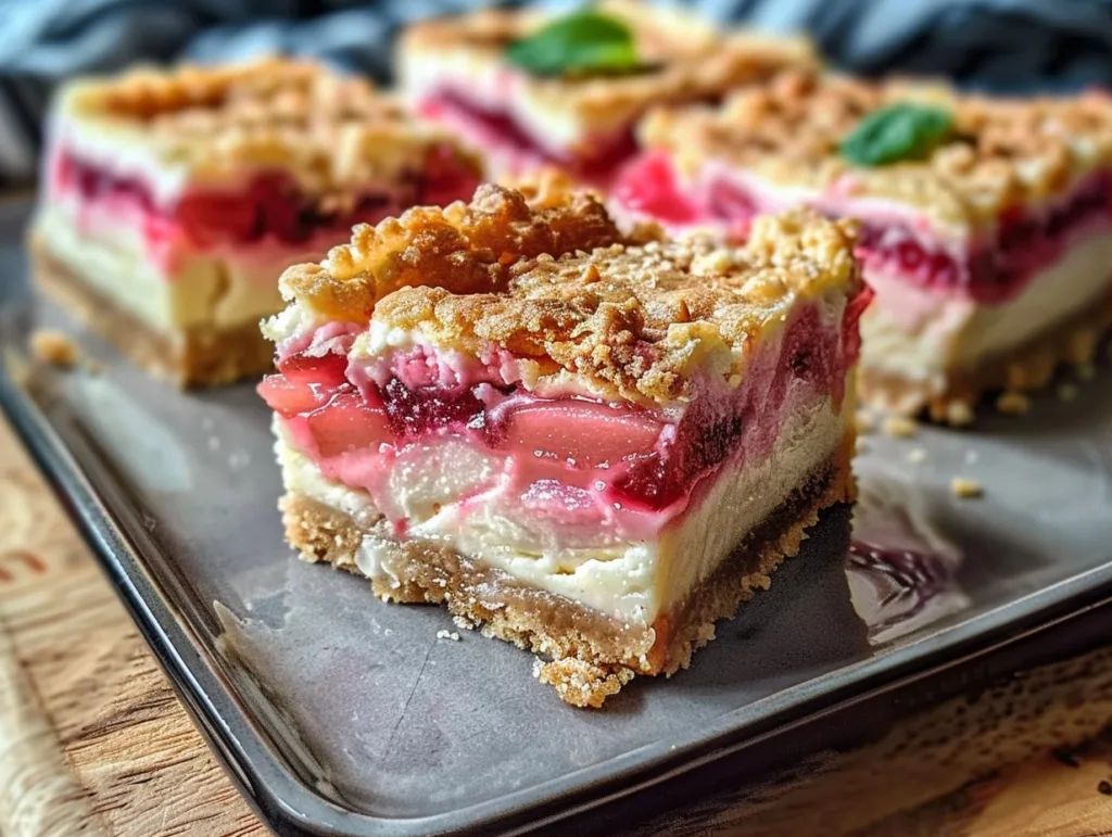 Rhubarb Cheesecake Squares: The BEST Easy Recipe!