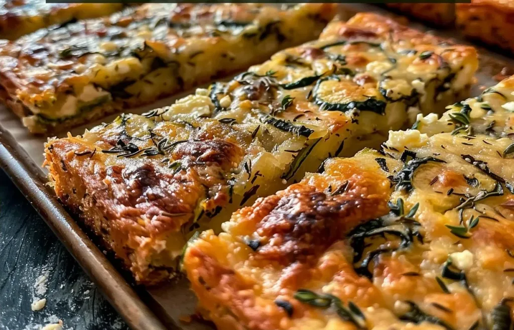 Meal-Prep-Friendly Mediterranean Sourdough Zucchini & Feta Bars