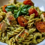 Healthy Gluten-Free Pesto Pasta with Chicken