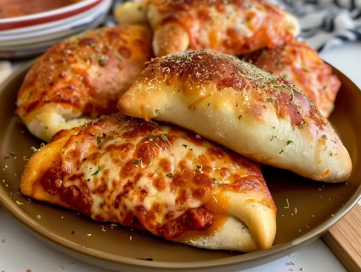 Homemade Sourdough Pizza Pockets (Air Fryer or Baked!)