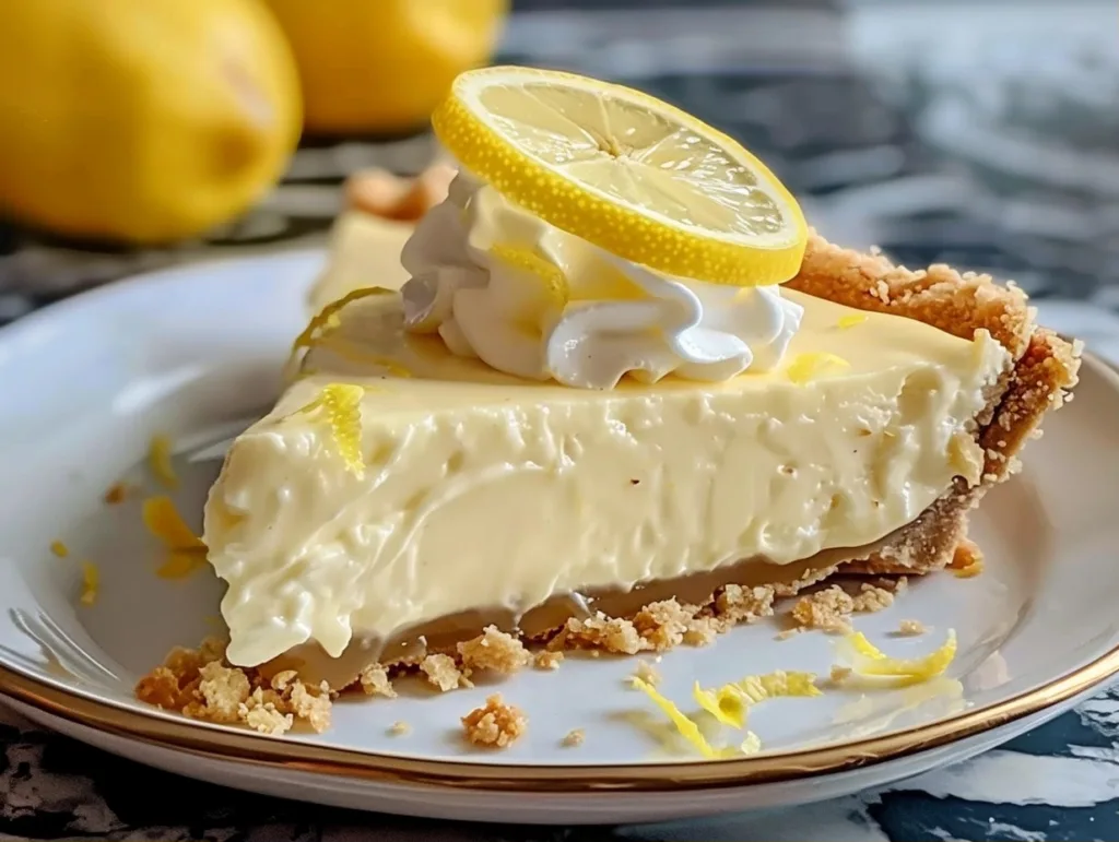 No-Bake Cream Cheese Lemonade Pie: A Zesty Slice of Sunshine!