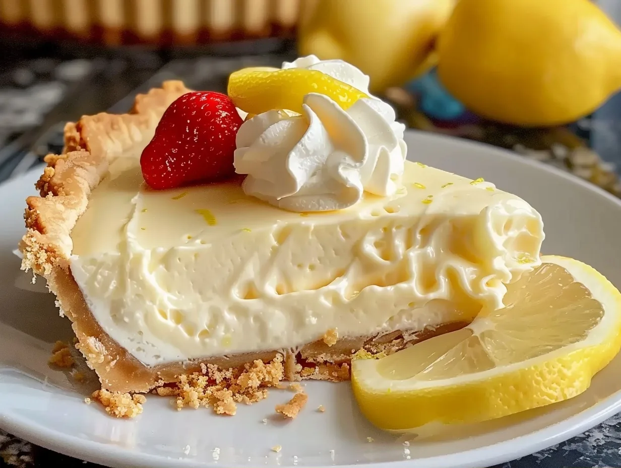 No-Bake Cream Cheese Lemonade Pie: A Zesty Slice of Sunshine!