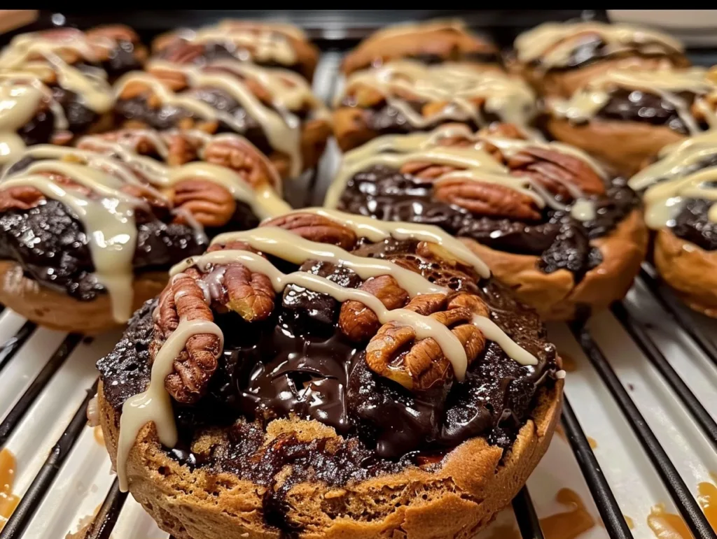 Brown Butter Sourdough Salted Caramel Pecan Brookies: Pure Bliss!