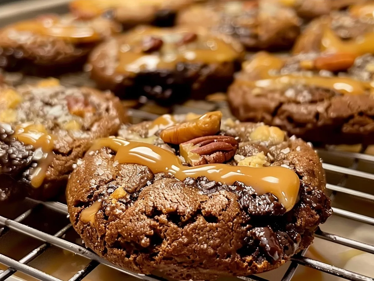 Brown Butter Sourdough Salted Caramel Pecan Brookies: Pure Bliss!