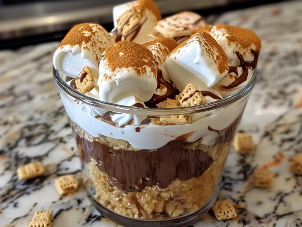 No Bake S’mores Parfaits: Easy Campfire Delight