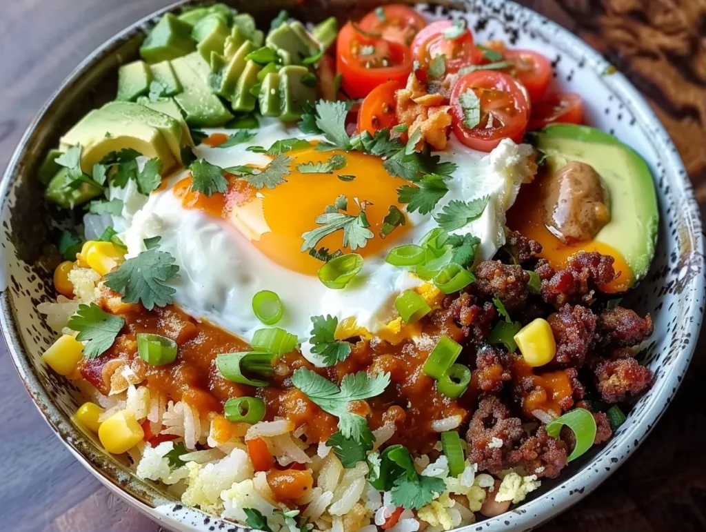 Ultimate Breakfast Burrito Bowl with Crispy Chorizo
