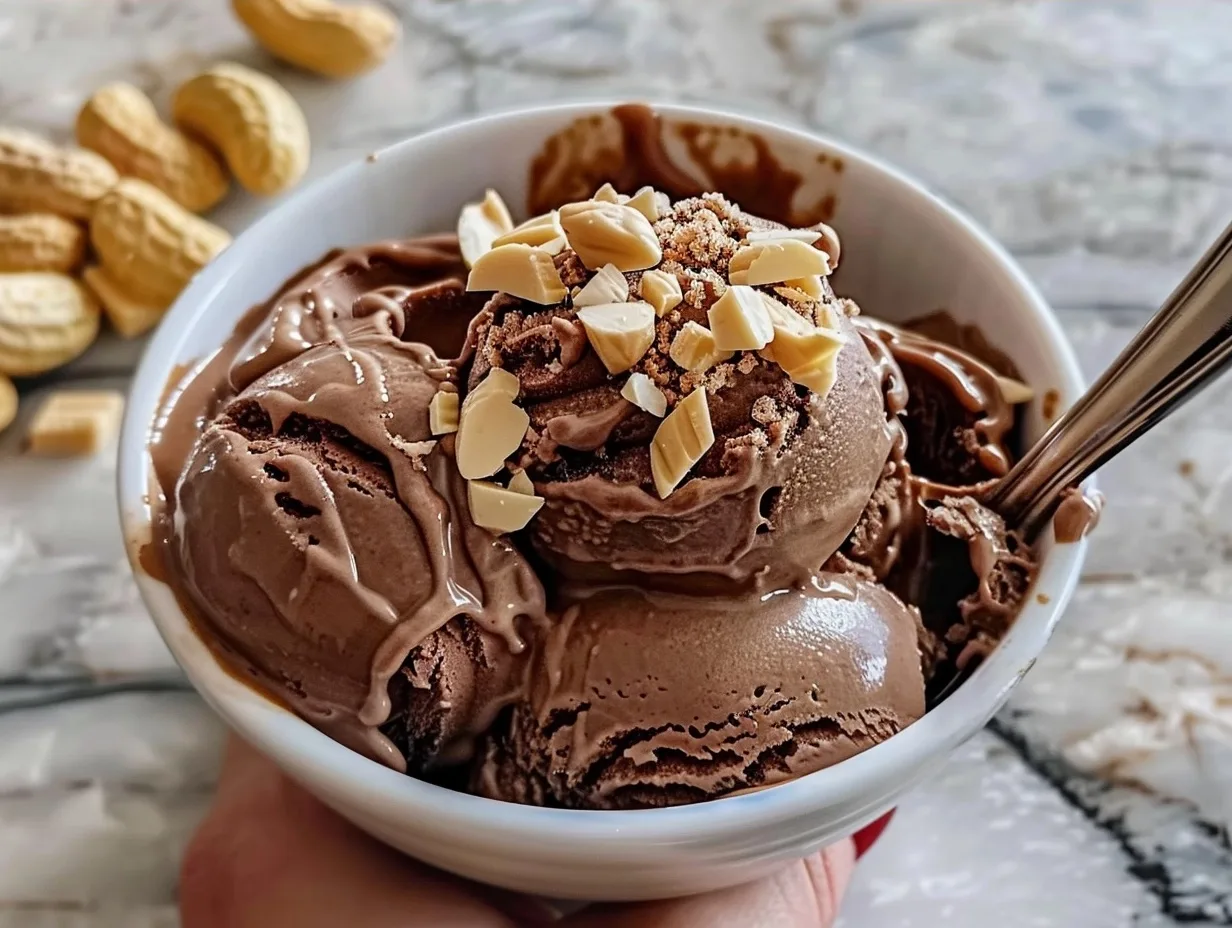 Chocolate Peanut Butter Nice Cream: A Dreamy Frozen Treat!
