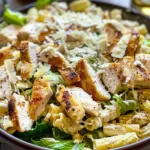 The Ultimate Chicken Caesar Pasta Salad
