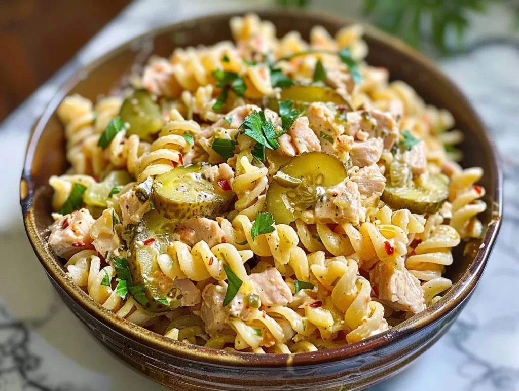 Dill Pickle Tuna Pasta Salad: The Ultimate Comfort Food!