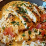 One Pot Queso Chicken and Rice: Easy & Cheesy!