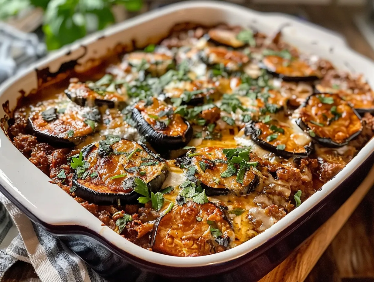 Eggplant Casserole with Ground Beef 1