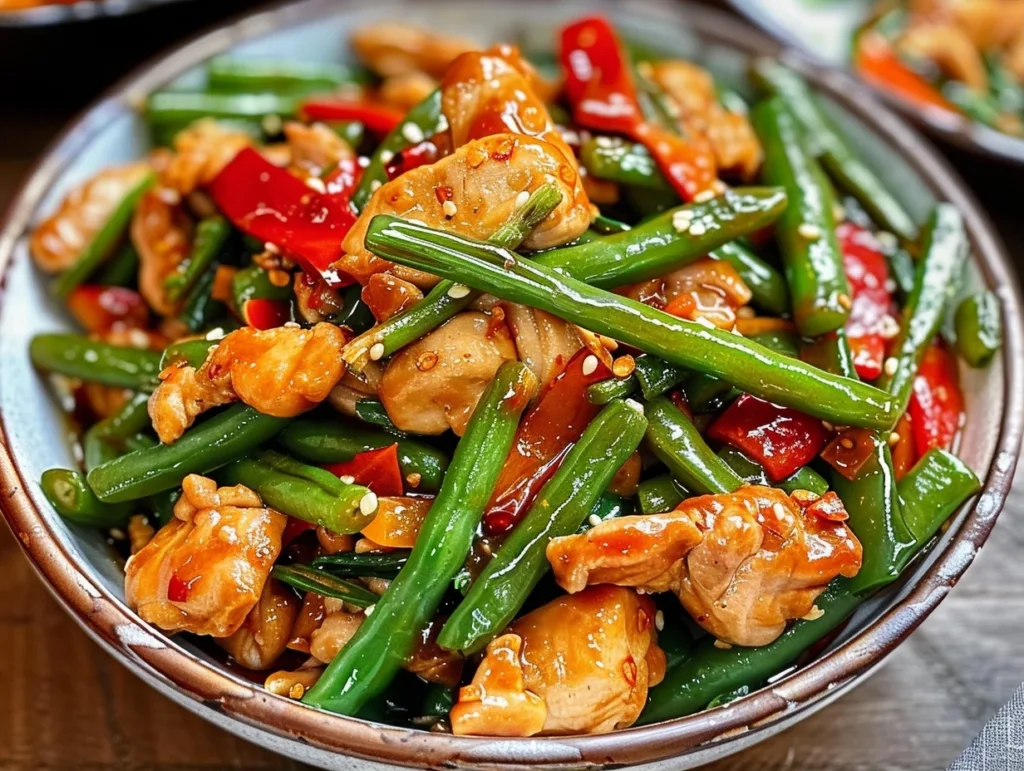 IRRESISTIBLE Chicken and Green Bean Stir Fry: EASY Dinner!