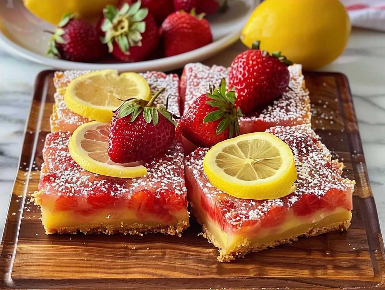 Strawberry Lemonade Bar Recipe That Tastes Like Sunshine