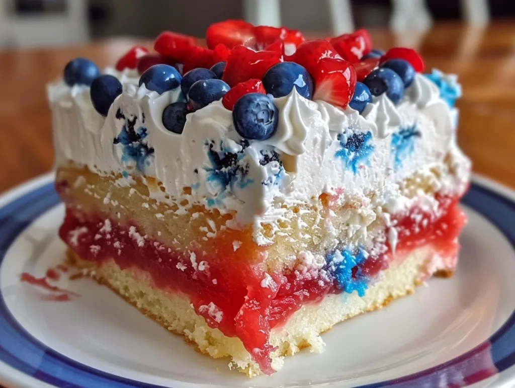 The Ultimate Red, White, and Blue Poke Cake Recipe