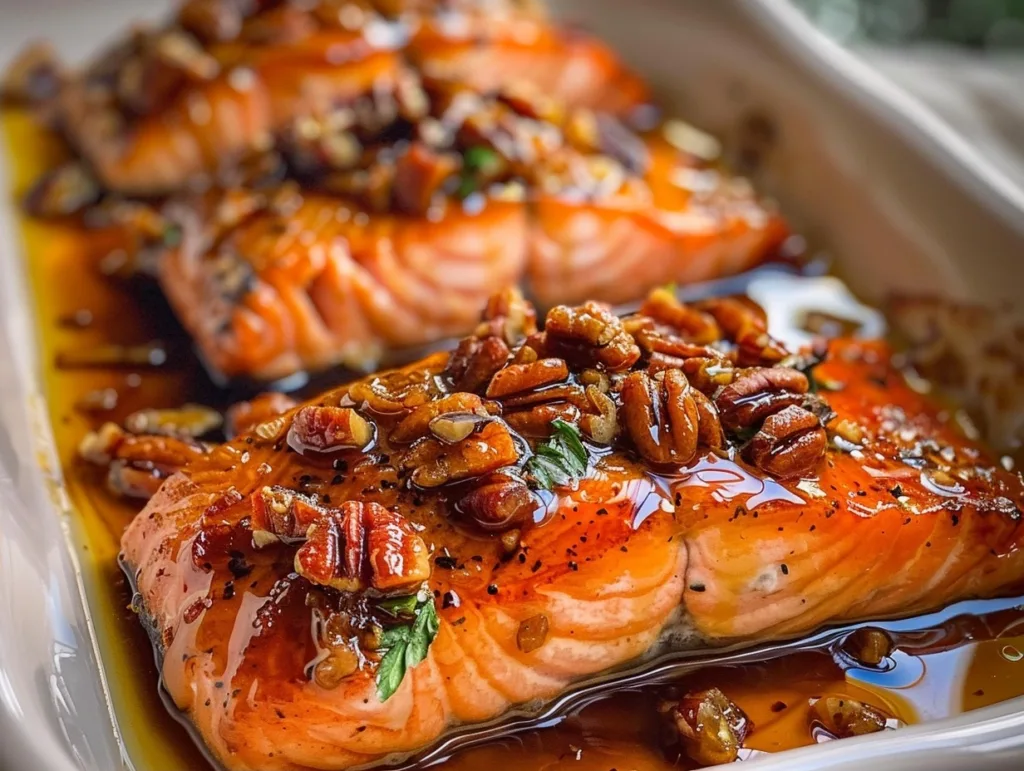 Maple Pecan Glazed Salmon: Easy & Irresistible