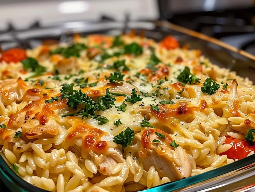 Easy Cheesy Chicken Orzo Casserole: Your New Weeknight Favorite!