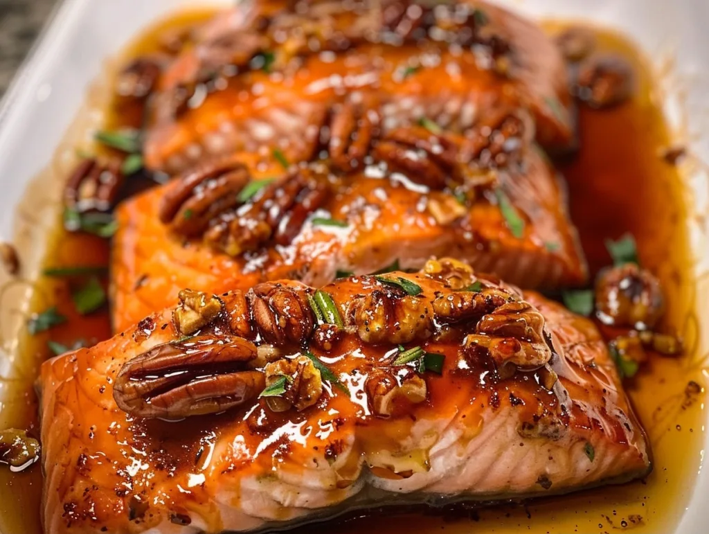 Maple Pecan Glazed Salmon: Easy & Irresistible