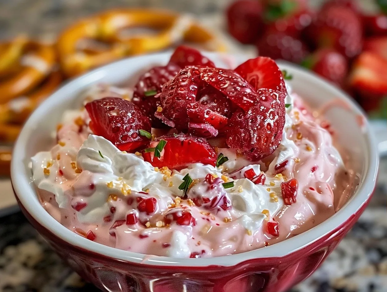 Strawberry Pretzel Salad Dip: A Hug in a Bowl