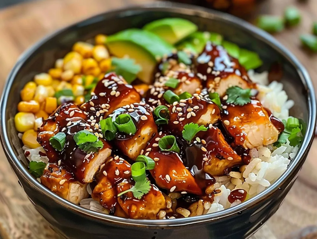 The Ultimate Honey BBQ Chicken Rice Bowl Recipe