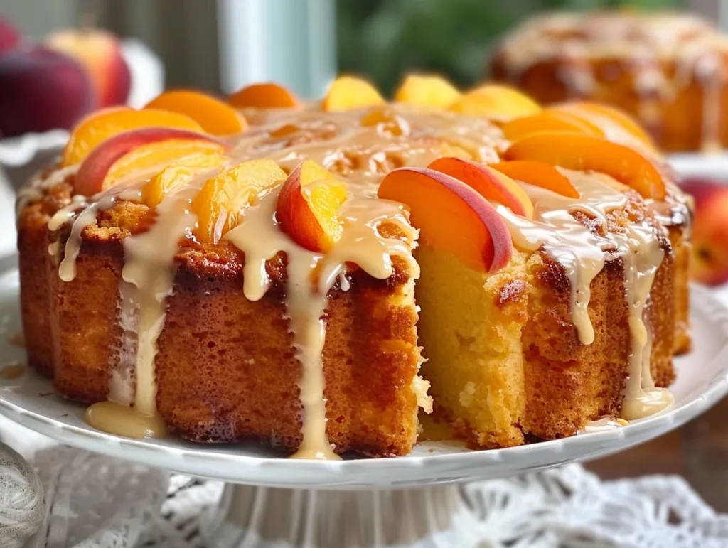 Peach Buttermilk Pound Cake: A Taste of Summer Sunshine