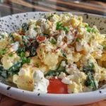 High-Protein Egg White Scramble with Cottage Cheese