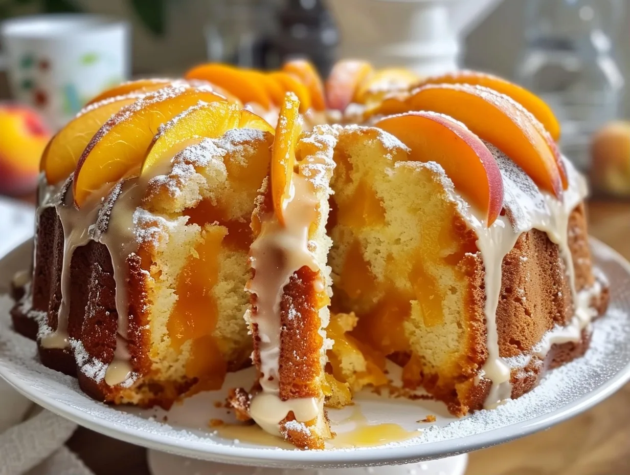 Peach Buttermilk Pound Cake: A Taste of Summer Sunshine