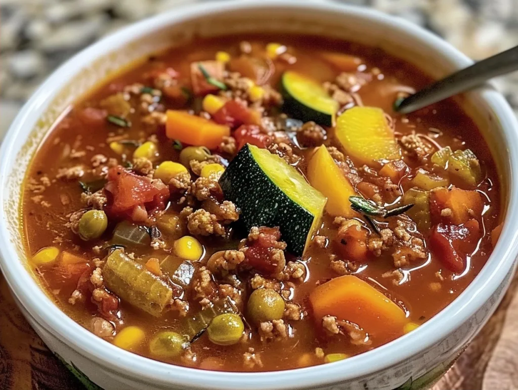 Ground Beef and Vegetable Soup: A Family Favorite