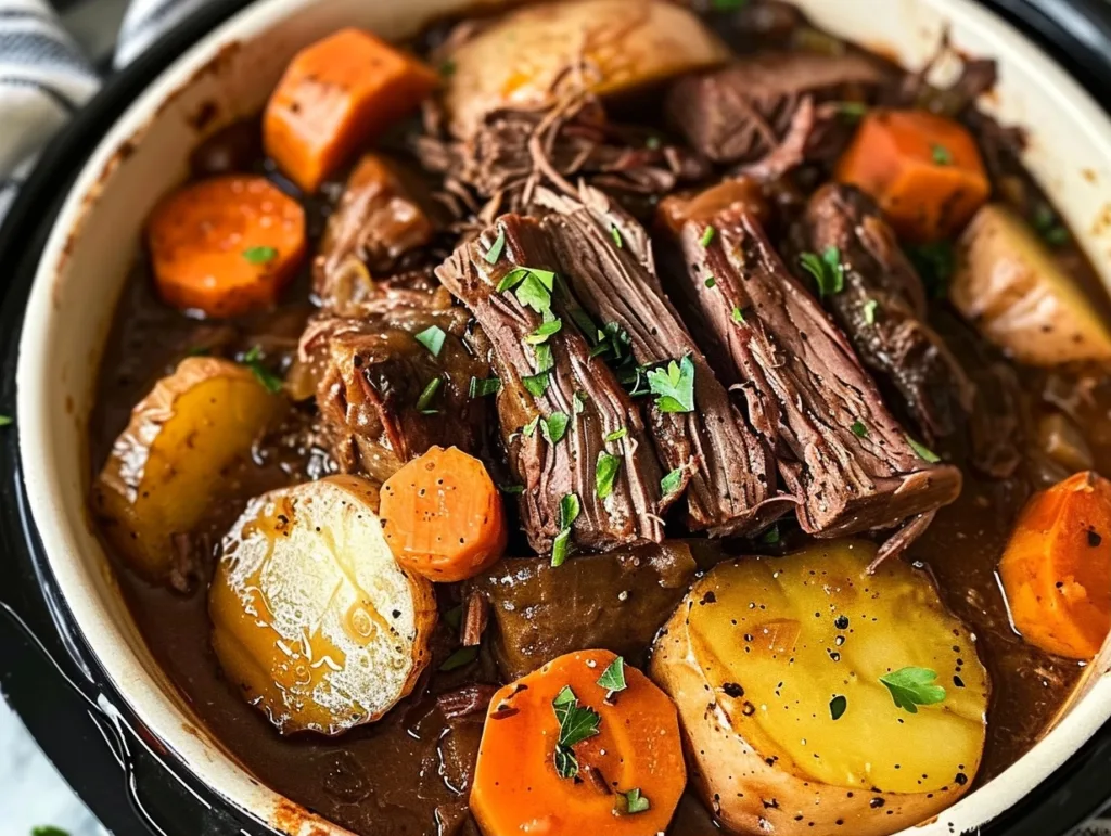 Easy Slow Cooker Pot Roast Recipe With Vegetables 4 Easy Slow Cooker Pot Roast Recipe With Vegetables