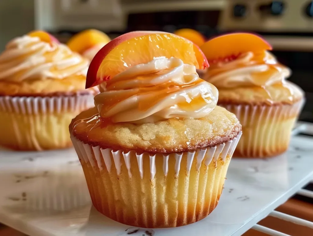 Minute Peach Bellini Cupcakes Recipe