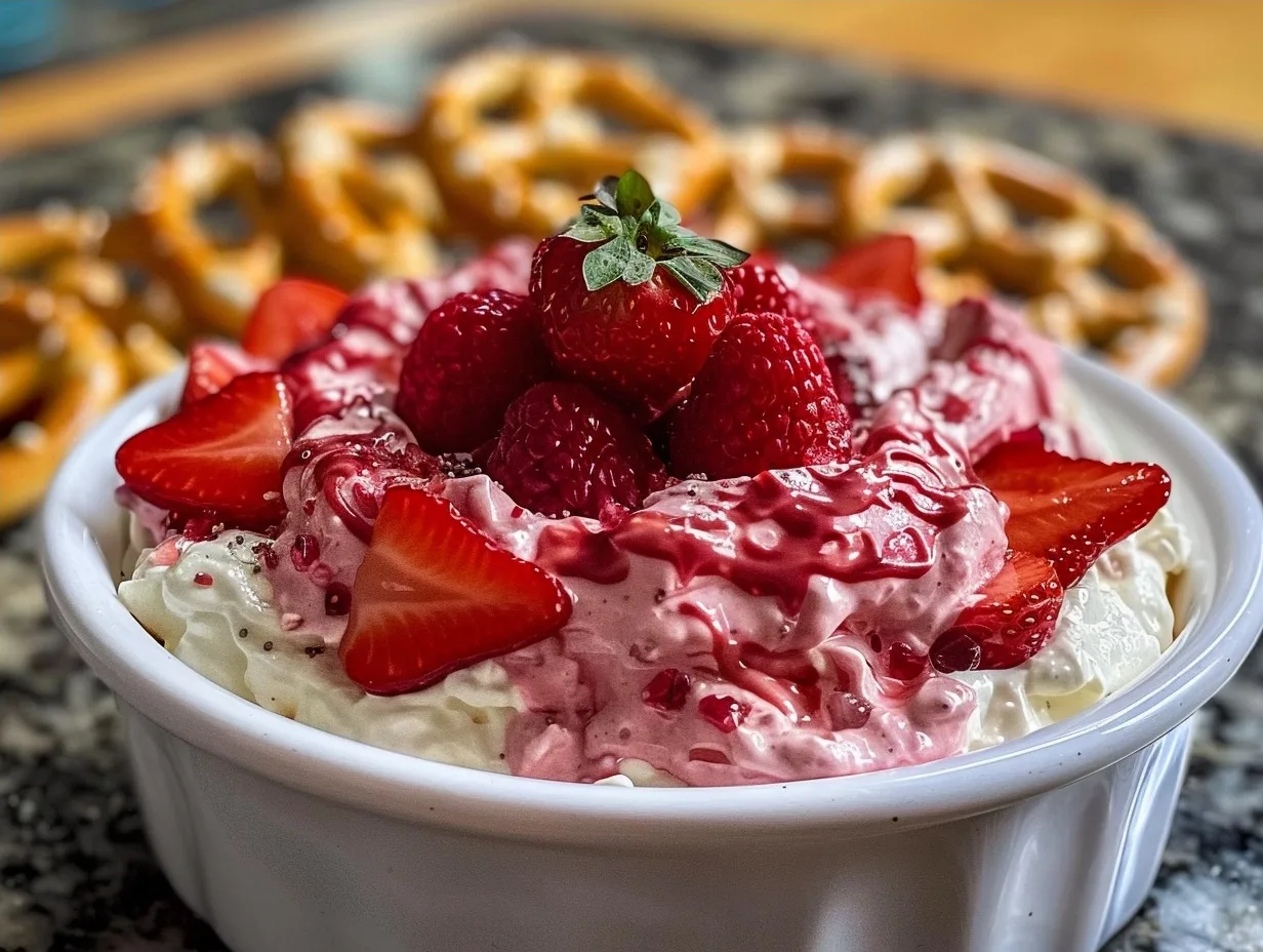 The Ultimate Strawberry Pretzel Salad Dip: A Sweet & Salty Dream