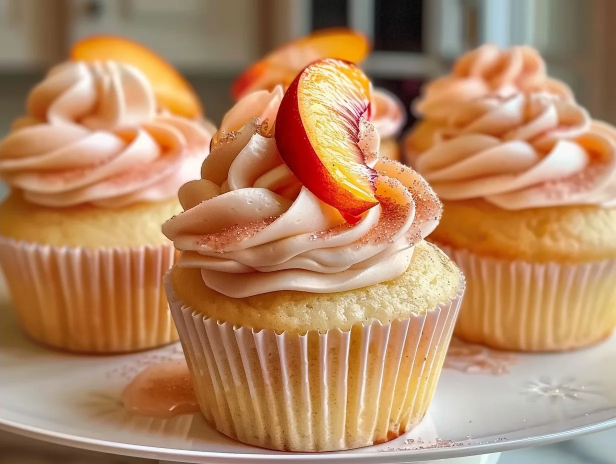 Minute Peach Bellini Cupcakes Recipe