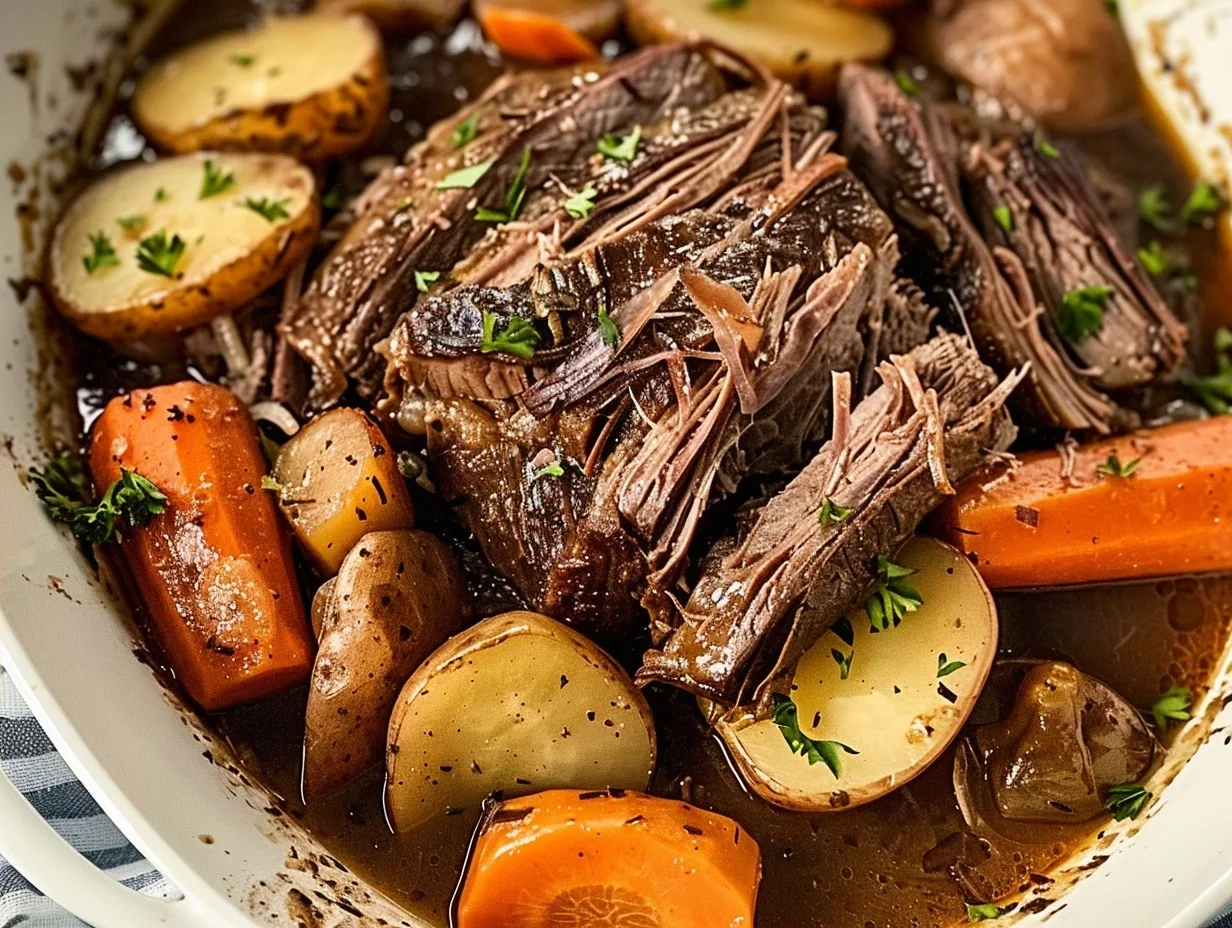 Easy Slow Cooker Pot Roast Recipe With Vegetables 3 Easy Slow Cooker Pot Roast Recipe With Vegetables