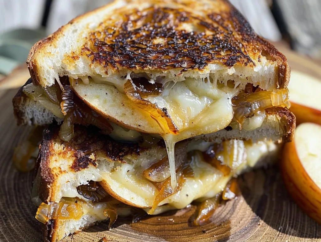 Caramelized Onion and Apple Grilled Cheese Sandwich 4 Caramelized Onion and Apple Grilled Cheese Sandwich