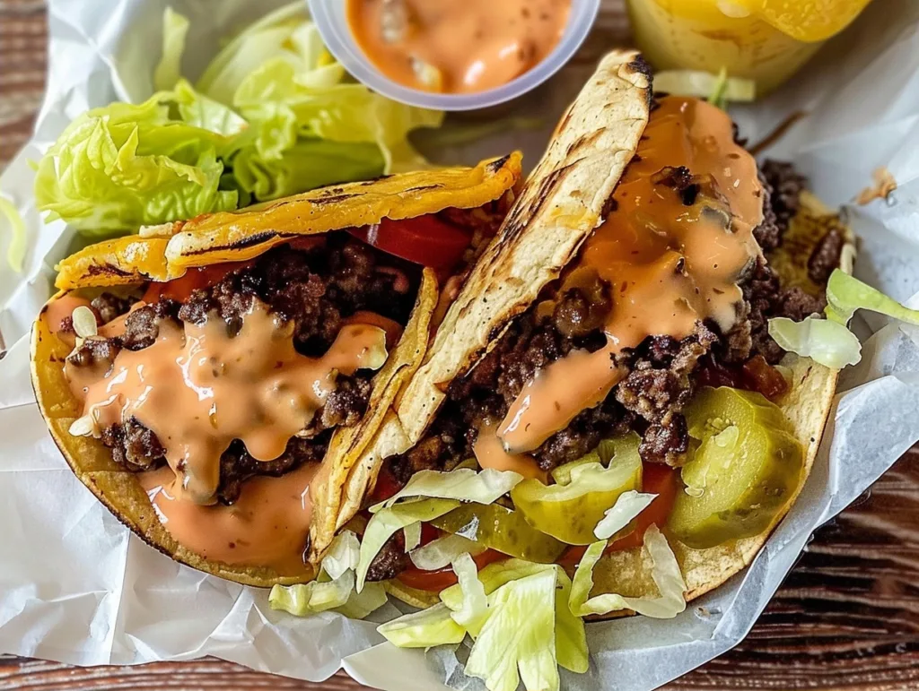 Smash Burger Tacos: The Ultimate Craveable Recipe + Homemade Burger Sauce 4 Smash Burger Tacos: The Ultimate Craveable Recipe + Homemade Burger Sauce
