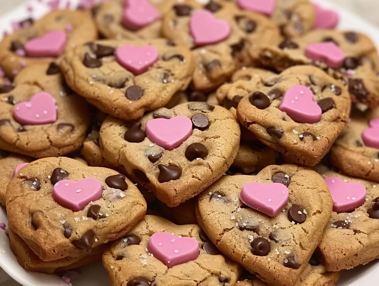The Ultimate Heart Shaped Chocolate Chip Cookies Recipe