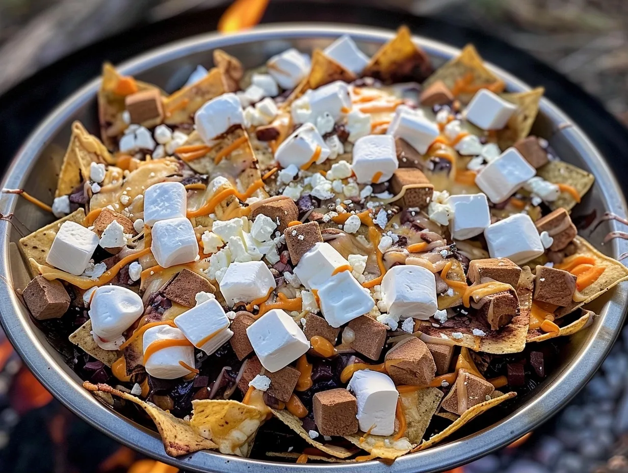 Campfire S’mores Nachos for Family Fun
