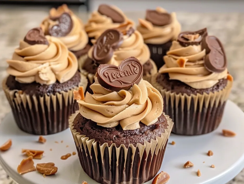 Reese's Peanut Butter Cupcakes: The Ultimate Chocolate Peanut Butter Dream! 4 Reese's Peanut Butter Cupcakes: The Ultimate Chocolate Peanut Butter Dream!