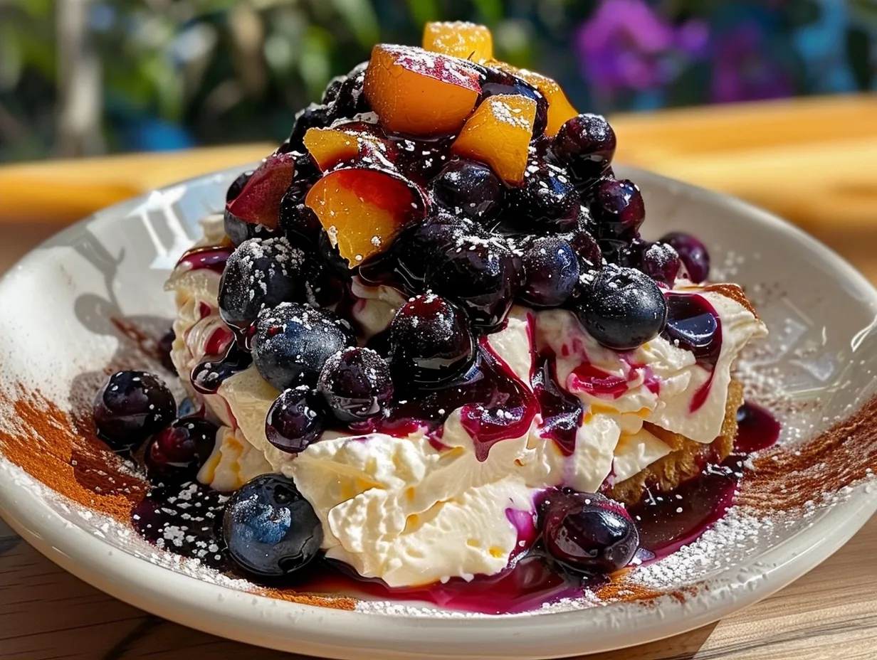 Blueberry Peach Jalapeño Cream Cheese Pour-Over: Viral!